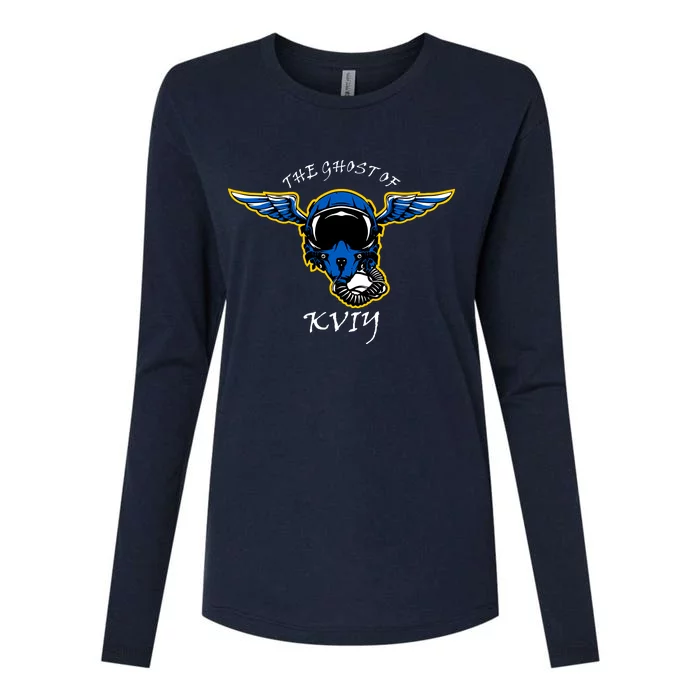 Ghost Of Kyiv Ukraine Fighter Pilot Mask Legend Womens Cotton Relaxed Long Sleeve T-Shirt