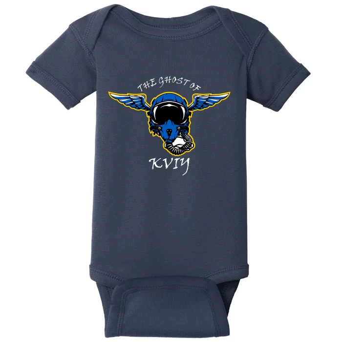 Ghost Of Kyiv Ukraine Fighter Pilot Mask Legend Baby Bodysuit