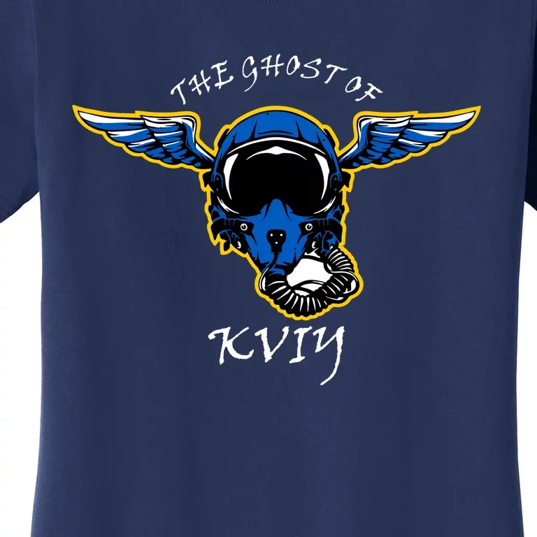 Ghost Of Kyiv Ukraine Fighter Pilot Mask Legend Women's T-Shirt