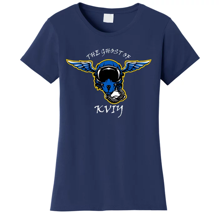 Ghost Of Kyiv Ukraine Fighter Pilot Mask Legend Women's T-Shirt