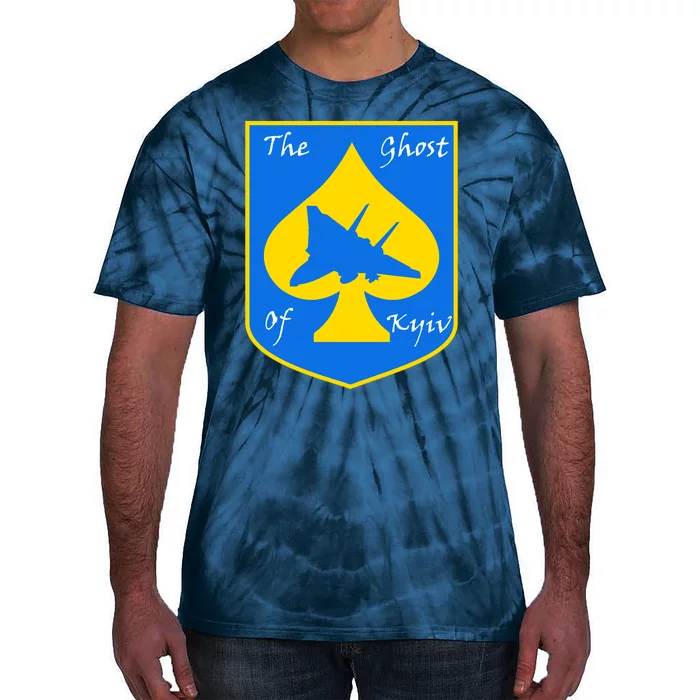 Ghost Of Kyiv Ukraine Fighter Pilot Legend Emblem Tie-Dye T-Shirt