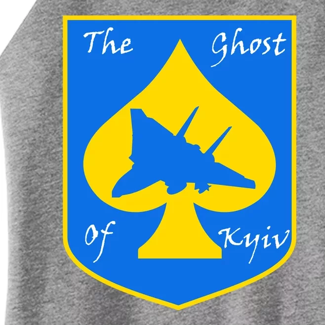 Ghost Of Kyiv Ukraine Fighter Pilot Legend Emblem Women’s Perfect Tri Rocker Tank