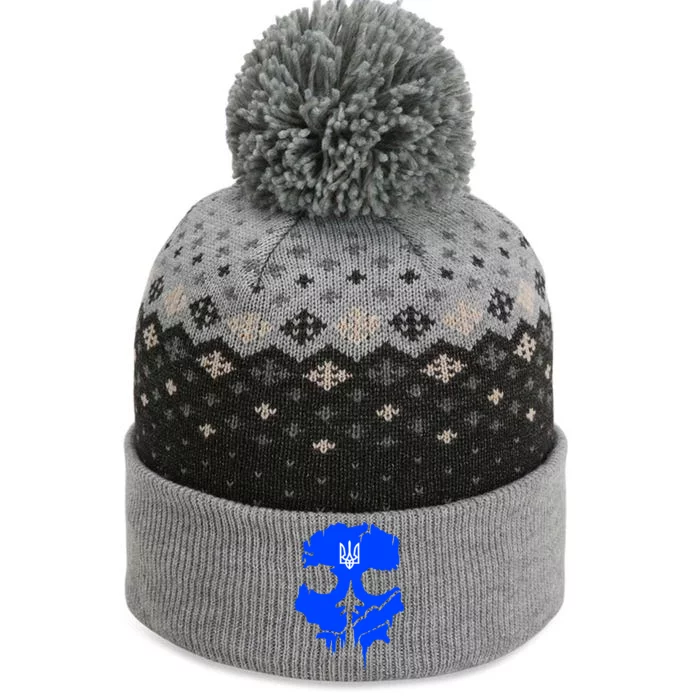 Ghost Of Kyiv Ukraine The Baniff Cuffed Pom Beanie