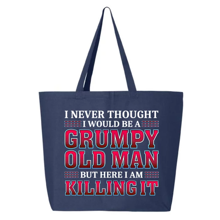 Grumpy Old Killing It Funny Grandpa Gift 25L Jumbo Tote