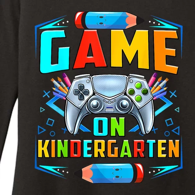 Game On Kindergarten Funny Back To School Video Games Boy Womens CVC Long Sleeve Shirt