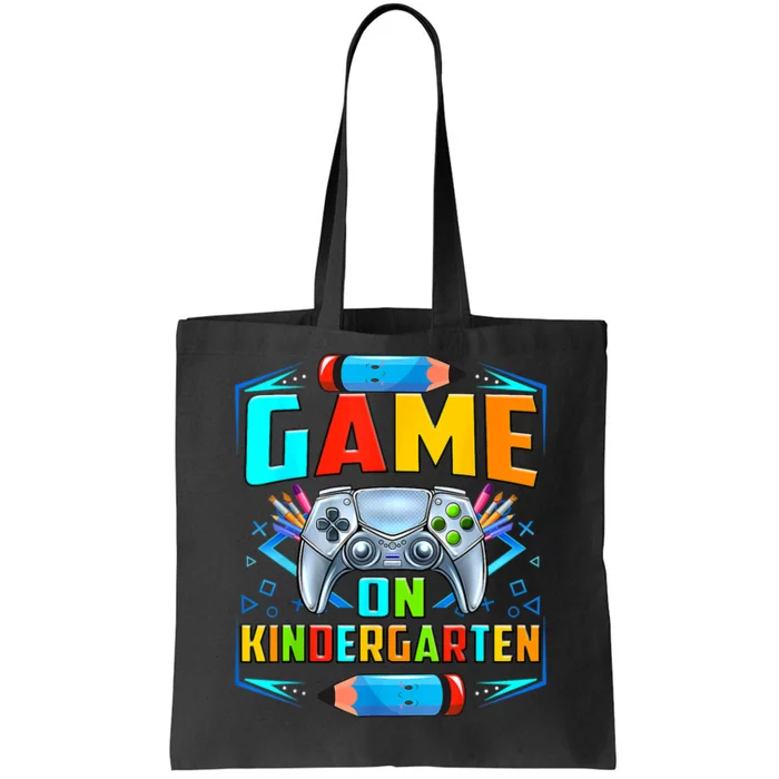 Game On Kindergarten Funny Back To School Video Games Boy Tote Bag