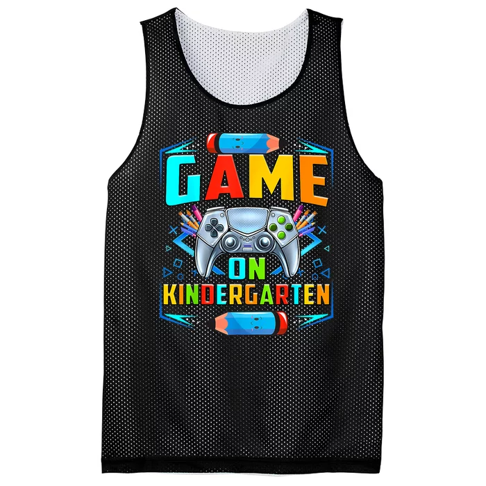 Game On Kindergarten Funny Back To School Video Games Boy Mesh Reversible Basketball Jersey Tank