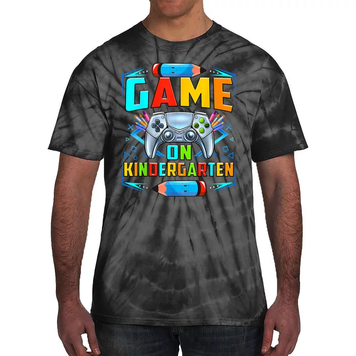 Game On Kindergarten Funny Back To School Video Games Boy Tie-Dye T-Shirt