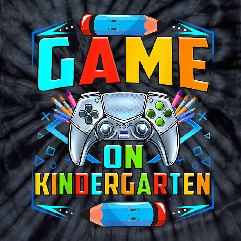 Game On Kindergarten Funny Back To School Video Games Boy Tie-Dye T-Shirt