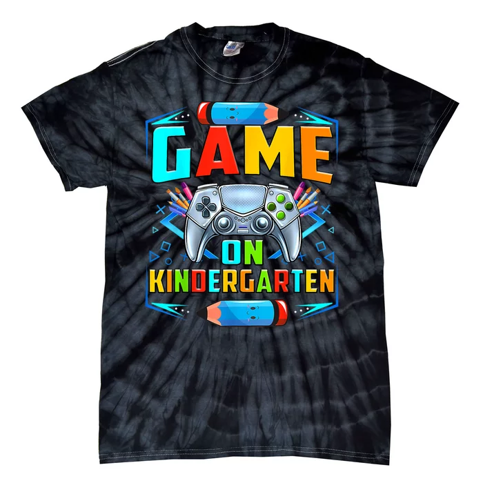 Game On Kindergarten Funny Back To School Video Games Boy Tie-Dye T-Shirt