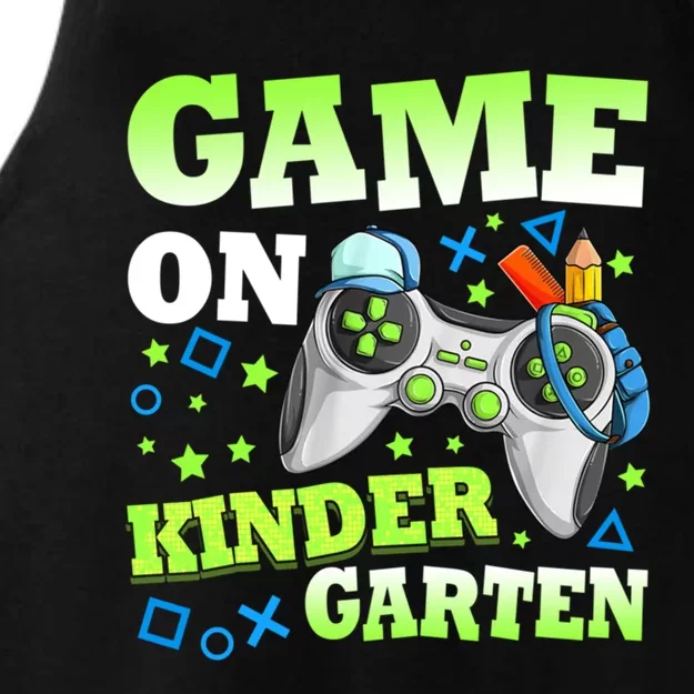 Game On Kindergarten Back To School Gamer Video Games Funny Gift Ladies Tri-Blend Wicking Tank