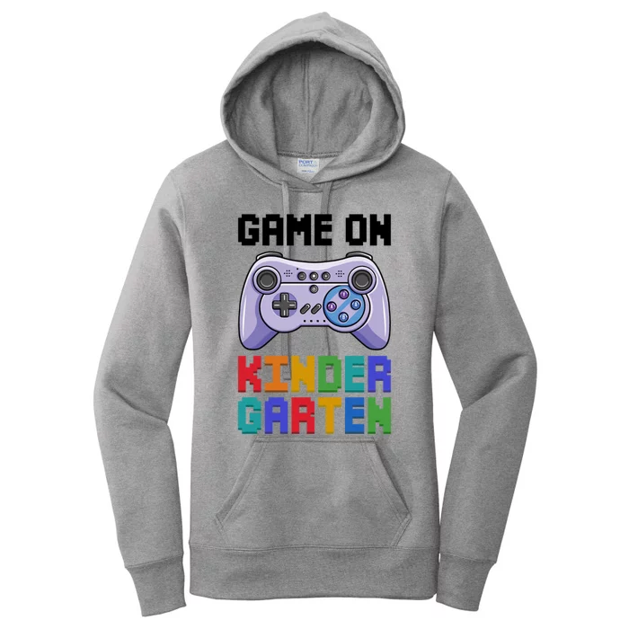 Game On Kindergarten First Day Of School Game Back To School Great Gift Women's Pullover Hoodie