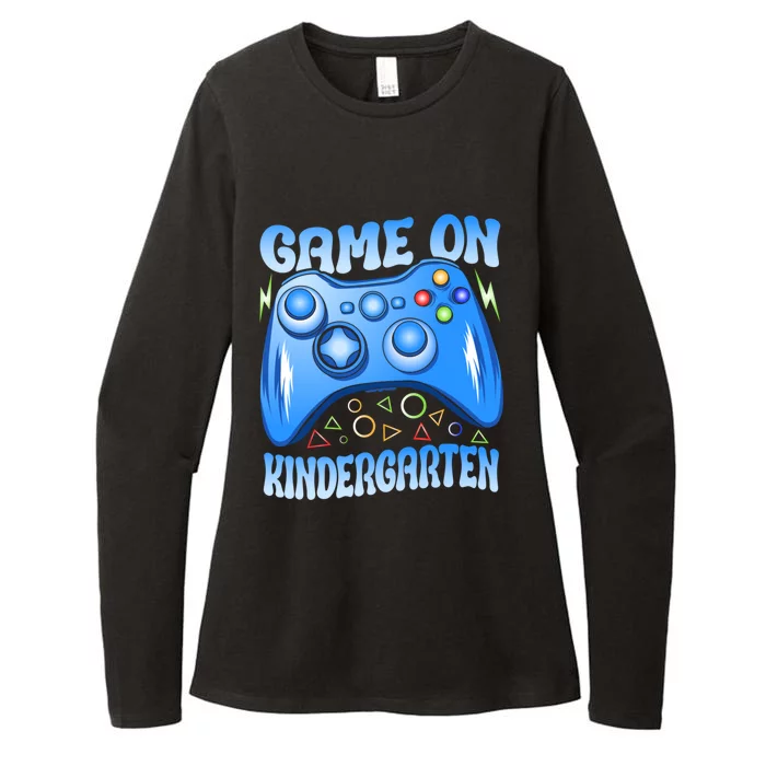 Game On Kindergarten Back To School Video Games Blue Gift Womens CVC Long Sleeve Shirt