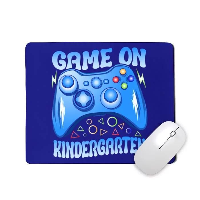 Game On Kindergarten Back To School Video Games Blue Gift Mousepad