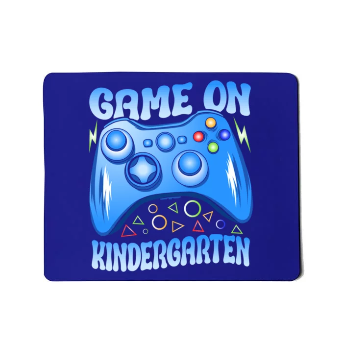 Game On Kindergarten Back To School Video Games Blue Gift Mousepad