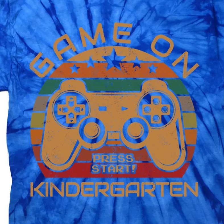 Game On Kindergarten Gamer Gift First Day Of Preschool Funny Gift Tie-Dye T-Shirt