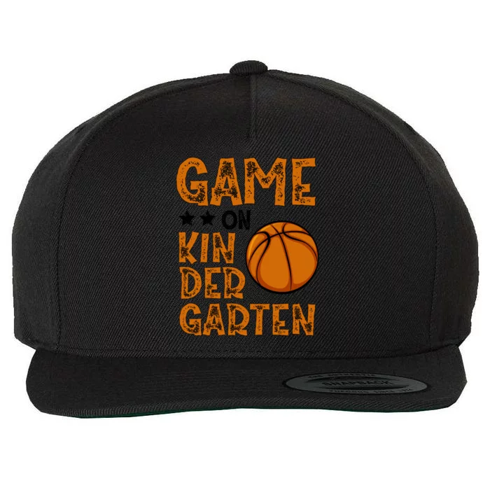 Game On Kindergarten Basketball Funny Back To School Cute Gift Wool Snapback Cap