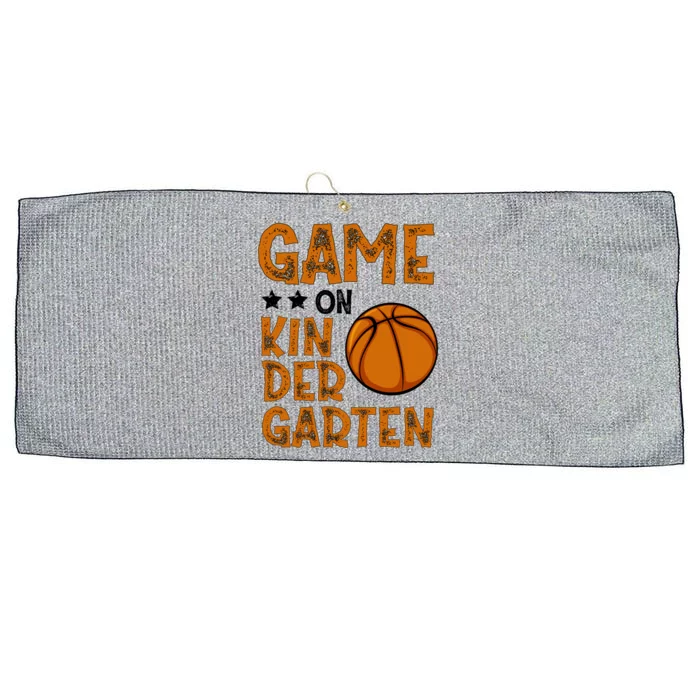 Game On Kindergarten Basketball Funny Back To School Cute Gift Large Microfiber Waffle Golf Towel