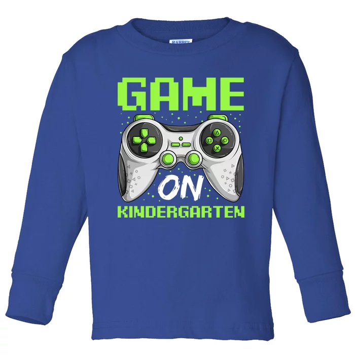 Game On Kindergarten Gift Back To School Video Gamer Gift Toddler Long Sleeve Shirt