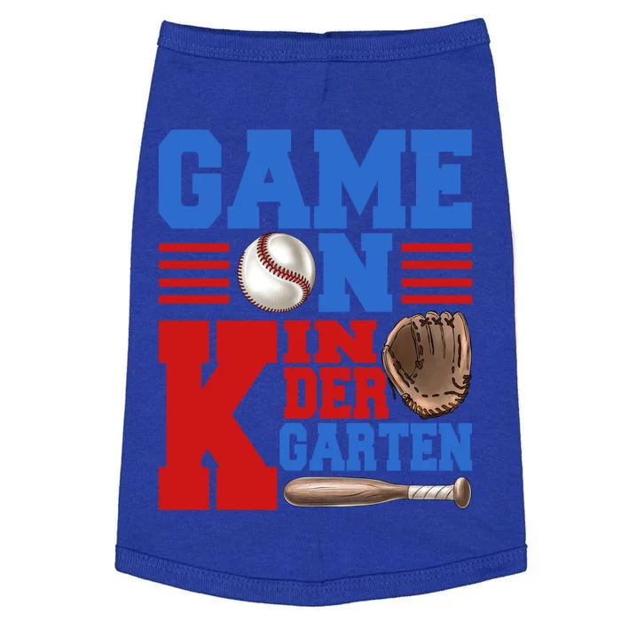 Game On Kindergarten Fun Baseball Player First Day Of School Gift Doggie Tank