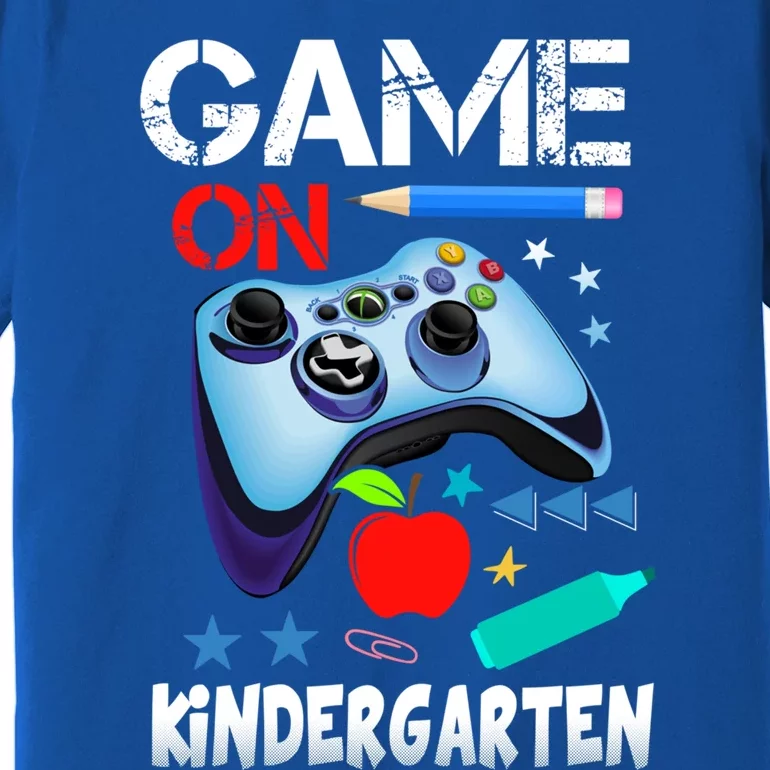 Game On Kindergarten First Day Gamer Back To School Gift Premium T-Shirt