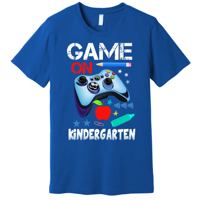 Game On Kindergarten First Day Gamer Back To School Gift Premium T-Shirt