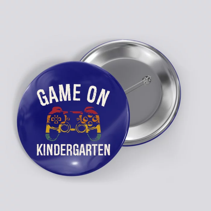 Game On Kindergarten Funny Back To School First Day Of Cute Gift Button