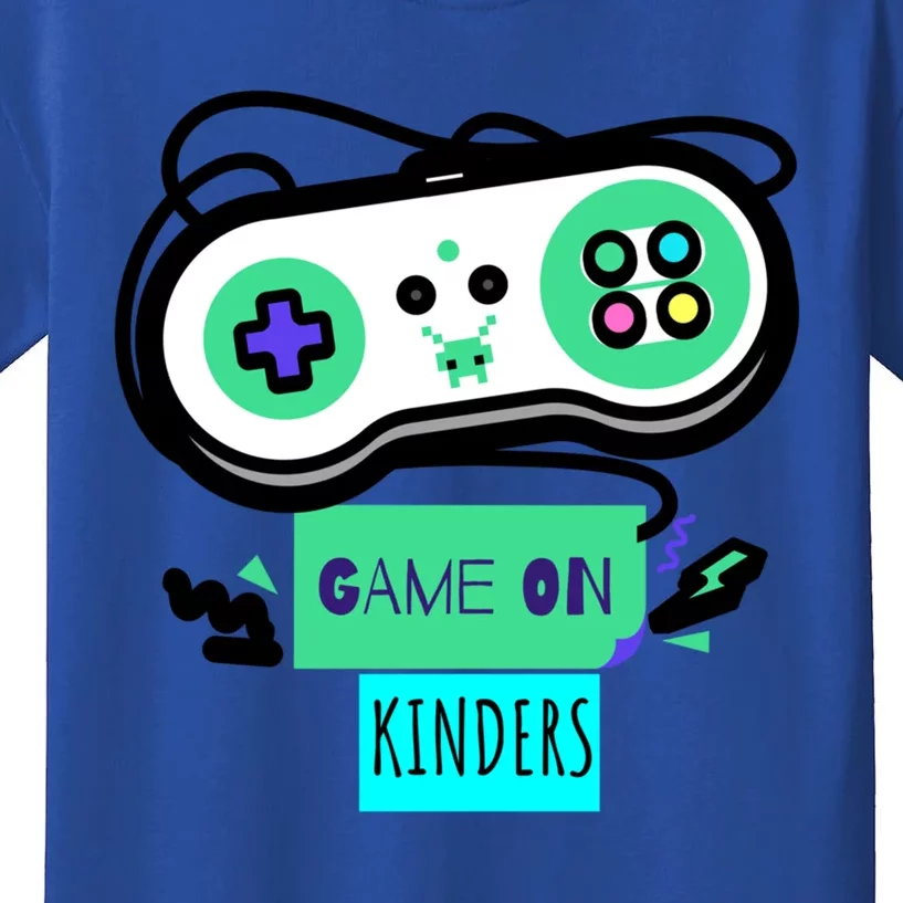 Game On Kinders First Day Of Kindergarten Back To School Great Gift Kids T-Shirt