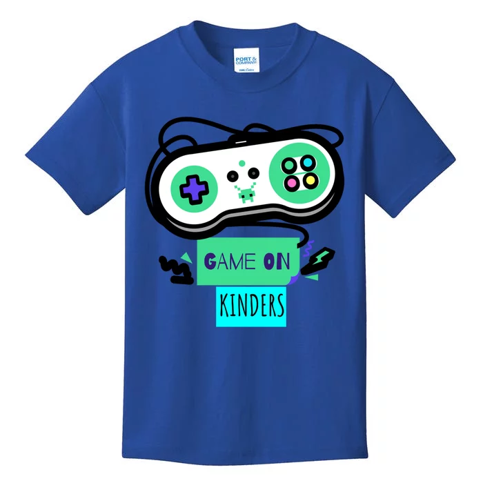 Game On Kinders First Day Of Kindergarten Back To School Great Gift Kids T-Shirt