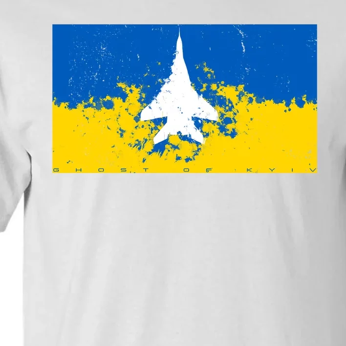 Ghost Of Kyiv Ukraine Flag Tall T-Shirt