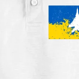 Ghost Of Kyiv Ukraine Flag Dry Zone Grid Performance Polo