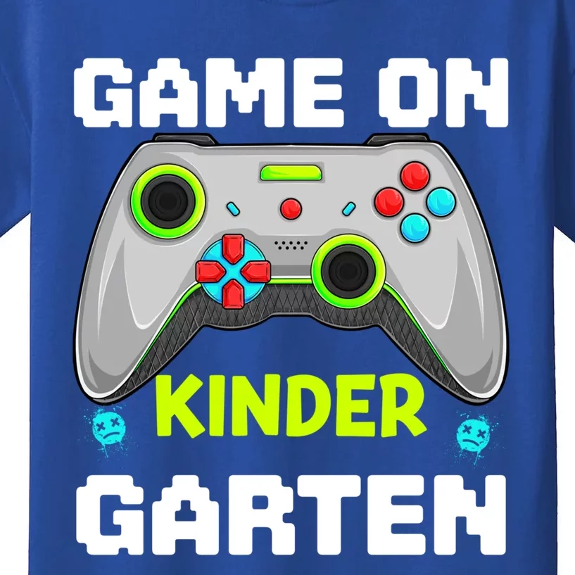 Game On Kindergarten Gaming Gamer Back To School Student Funny Gift Kids T-Shirt