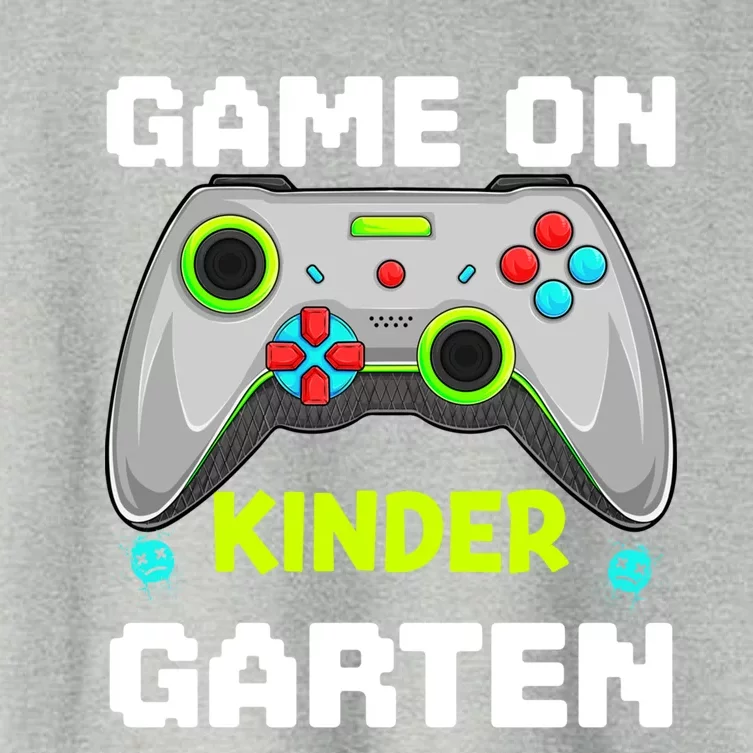 Game On Kindergarten Gaming Gamer Back To School Student Funny Gift Women's Crop Top Tee