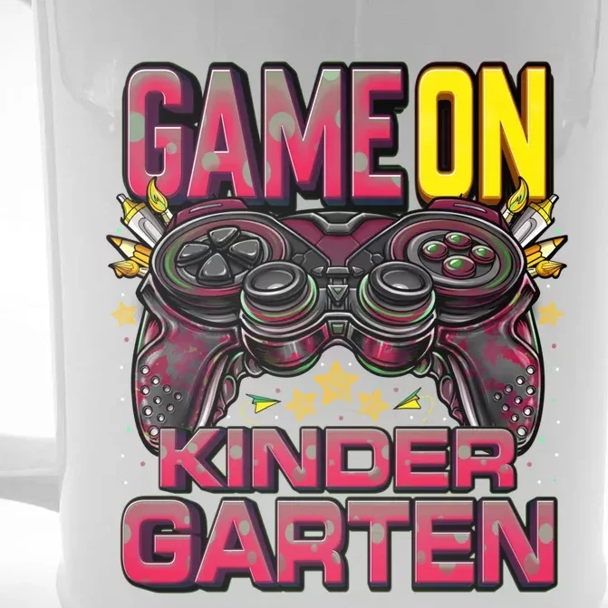 Game On Kindergarten Cute Gift Back To School Kindergarten Gift Front & Back Beer Stein