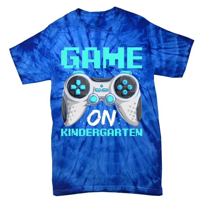 Game On Kindergarten Cute Gift Back School Video Gamer Gift Tie-Dye T-Shirt