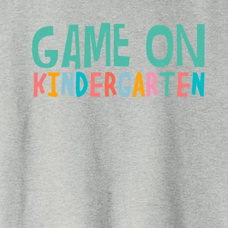 Game On Kindergarten Teacher And Students Funny Gift Women's Crop Top Tee