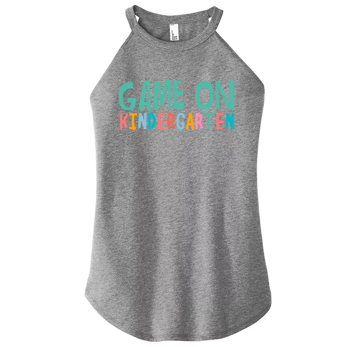 Game On Kindergarten Teacher And Students Funny Gift Women’s Perfect Tri Rocker Tank