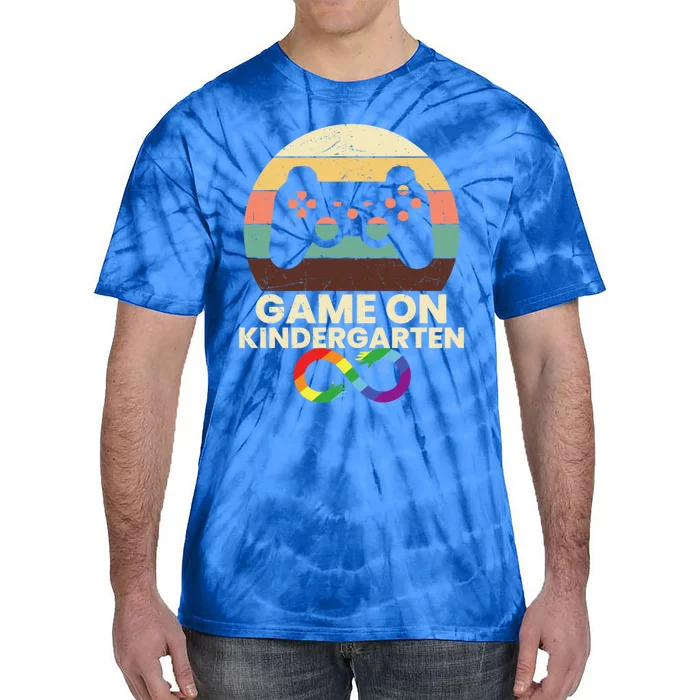 Game On Kindergarten! For A Cool Gamer With Autism Disorder Gift Tie-Dye T-Shirt