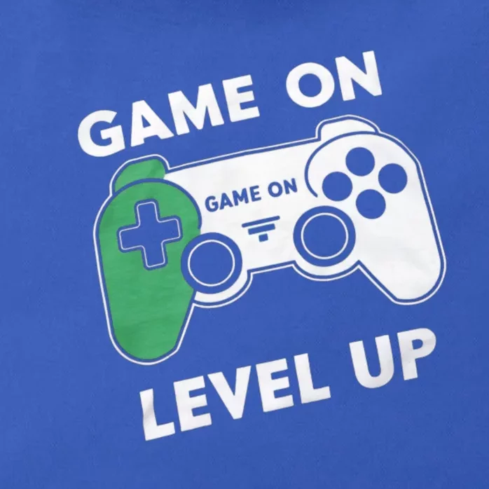 Game On Level Up Video Gamer Gift Zip Tote Bag