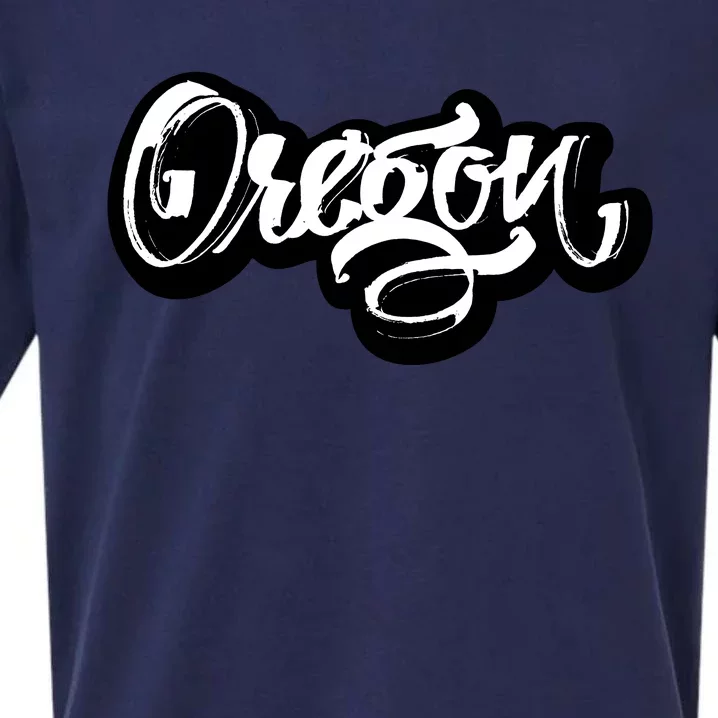 Graffiti Oregon Logo Sueded Cloud Jersey T-Shirt