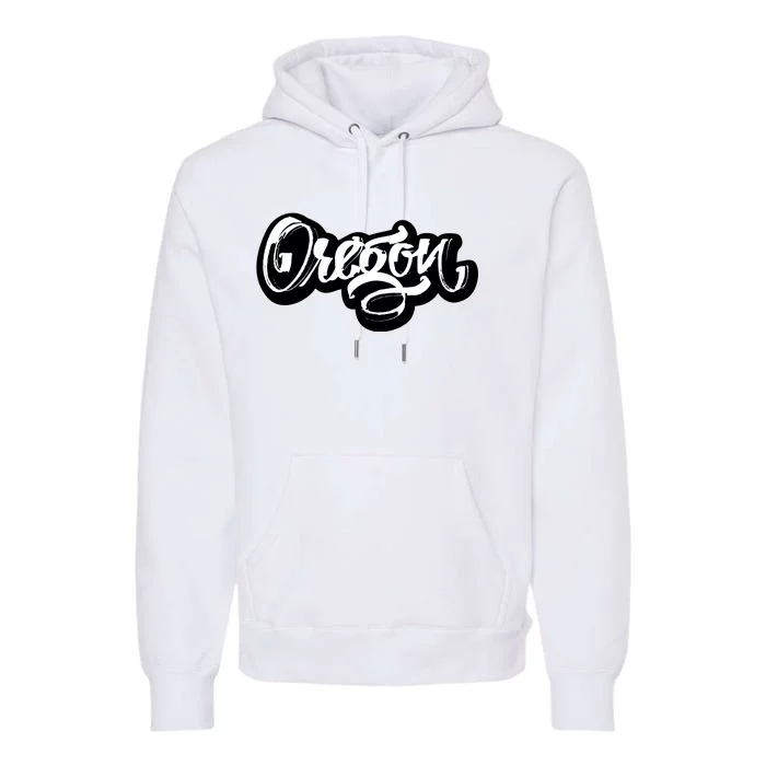 Graffiti Oregon Logo Premium Hoodie