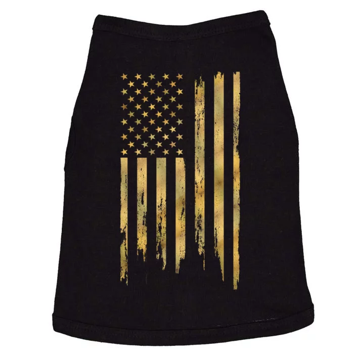 Gold American Flag Limited Addition Doggie Tank