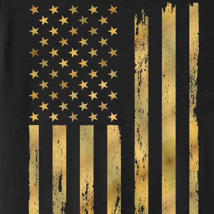 Gold American Flag Limited Addition ChromaSoft Performance T-Shirt