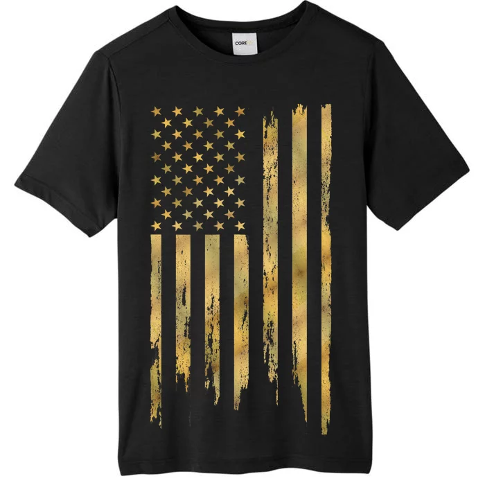 Gold American Flag Limited Addition ChromaSoft Performance T-Shirt