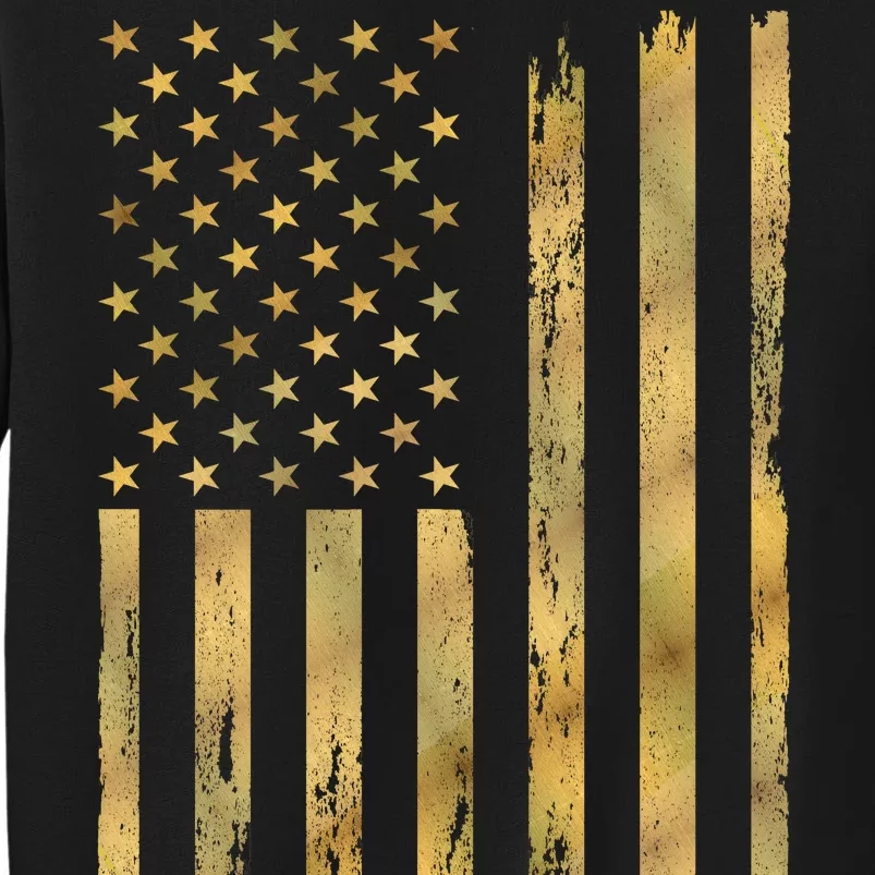 Gold American Flag Limited Addition Tall Sweatshirt