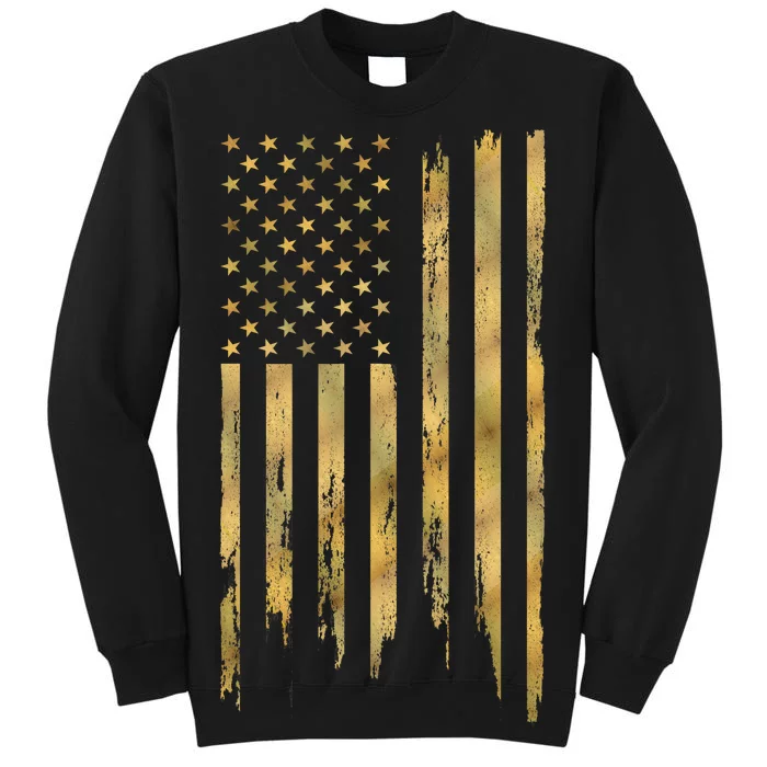 Gold American Flag Limited Addition Tall Sweatshirt