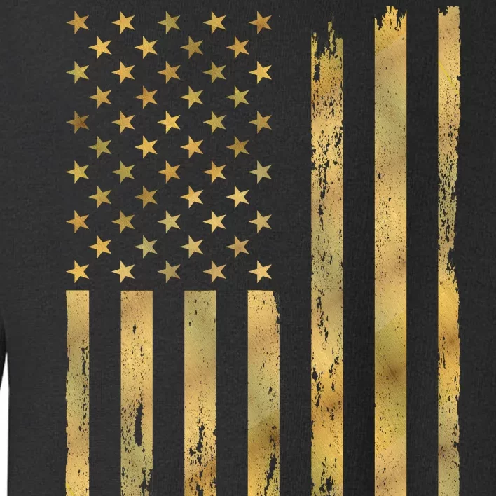 Gold American Flag Limited Addition Toddler Sweatshirt