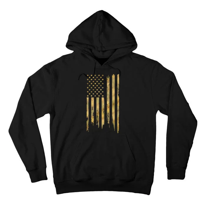 Gold American Flag Limited Addition Tall Hoodie