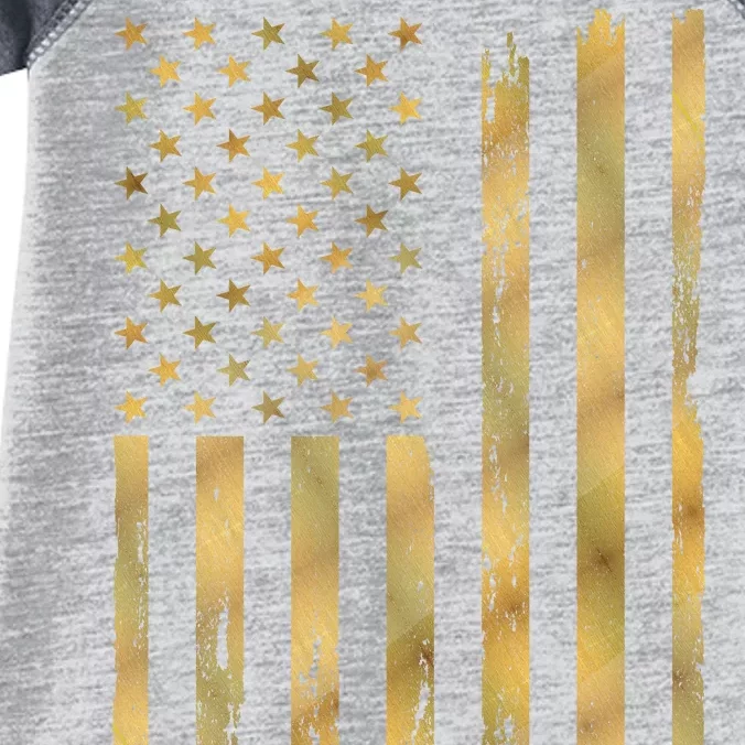 Gold American Flag Limited Addition Infant Baby Jersey Bodysuit