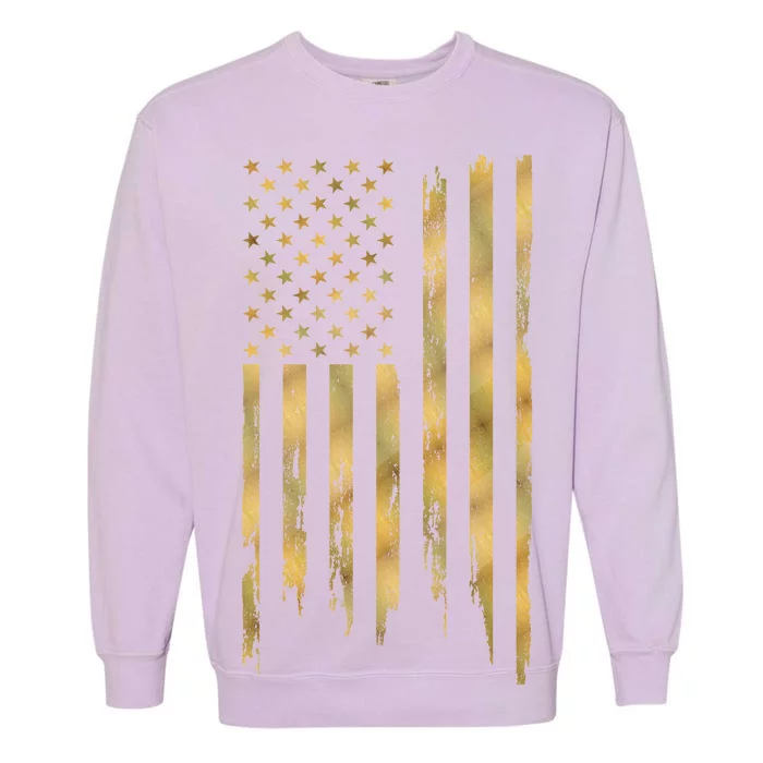 Gold American Flag Limited Addition Garment-Dyed Sweatshirt